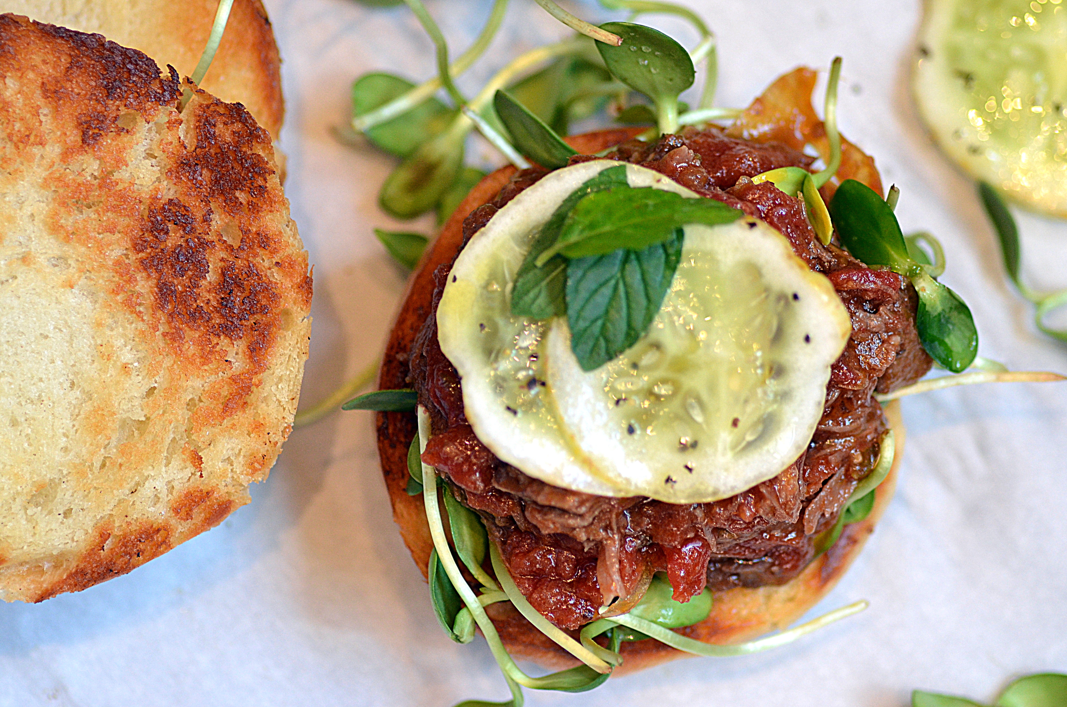 Aussie Harissa Lamb Shank Sliders