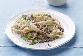 Easy lamb fettuccine alfredo